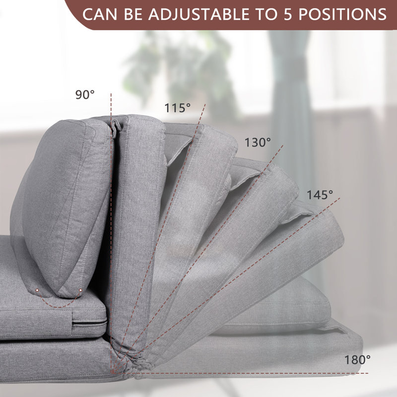 Mercury Row® Teen Jair Twin 37.6'' Wide Cushion Back Futon Chair